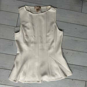 Bailey 44 Cream Sleeveless Blouse